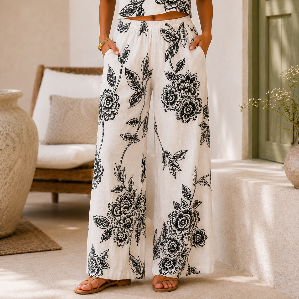 Mindy Organic Mal Cotton Printed Co-Ord Set for Women