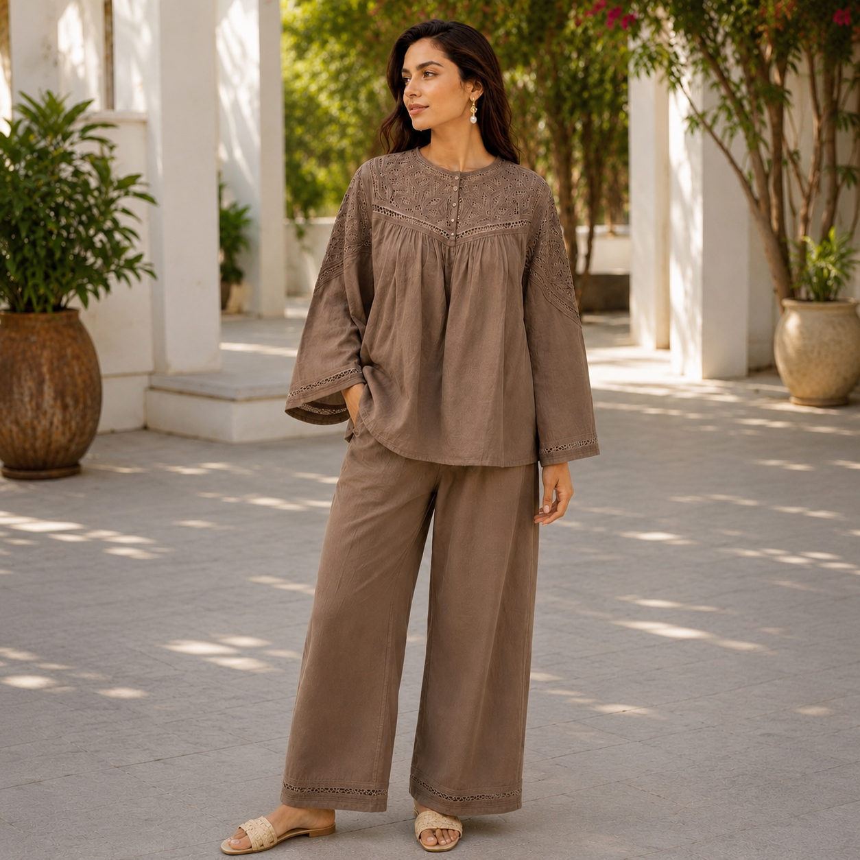 CARLO Organic Textured Cotton Co-Ord Set