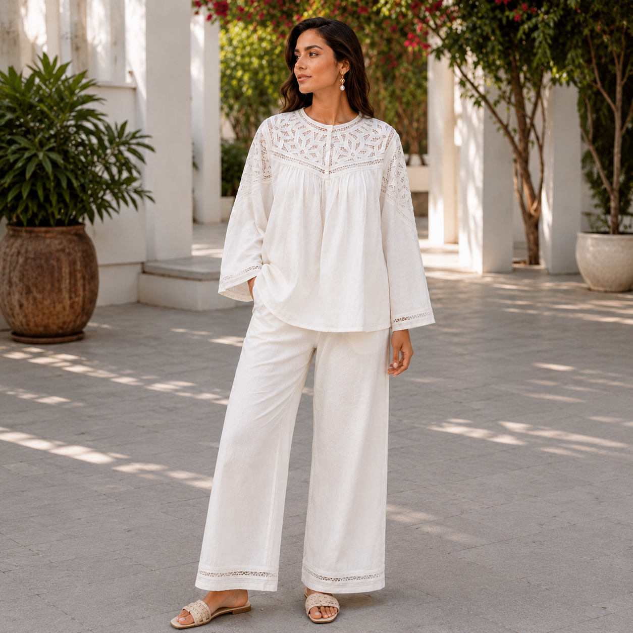 CARLO Organic Textured Cotton Co-Ord Set