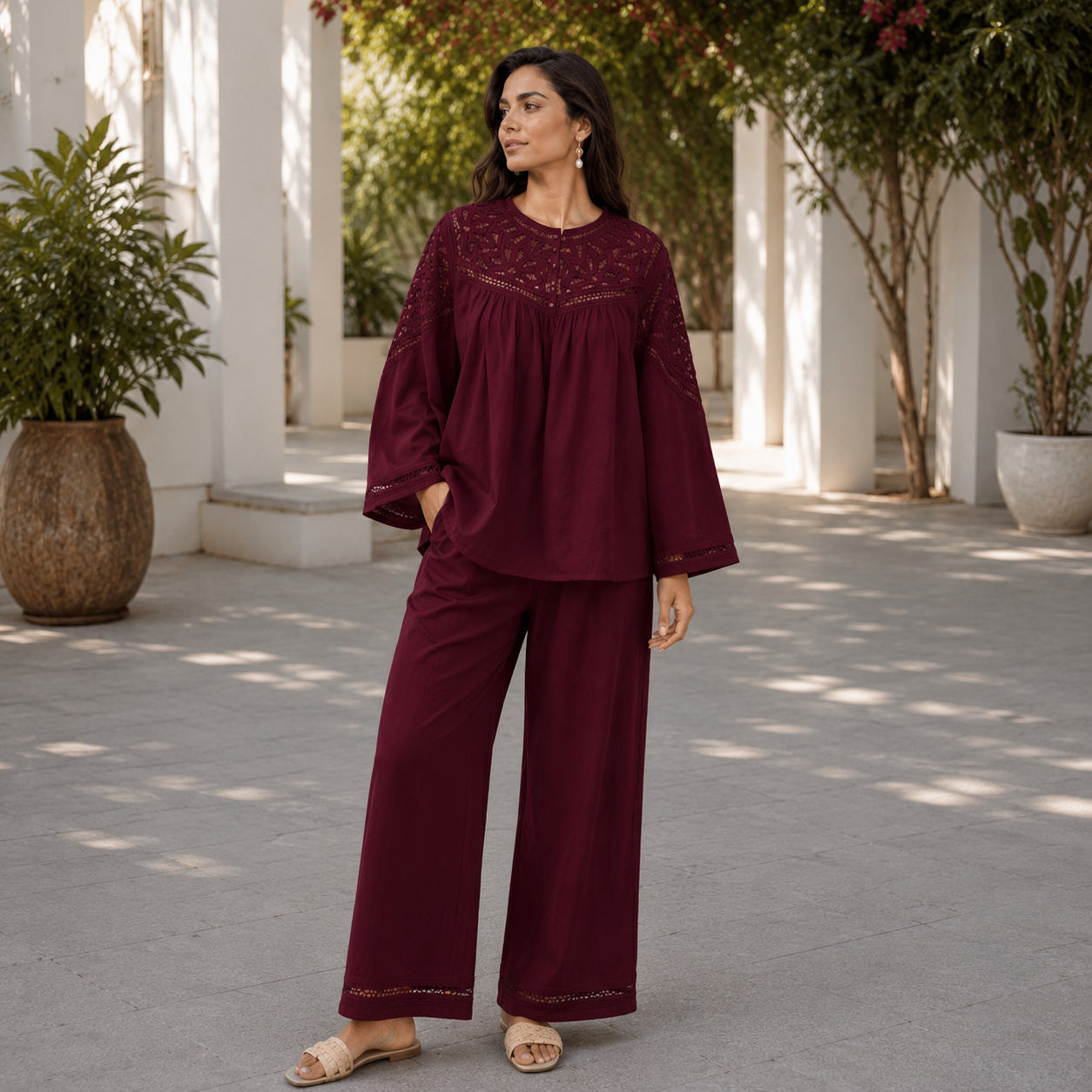 CARLO Organic Textured Cotton Co-Ord Set
